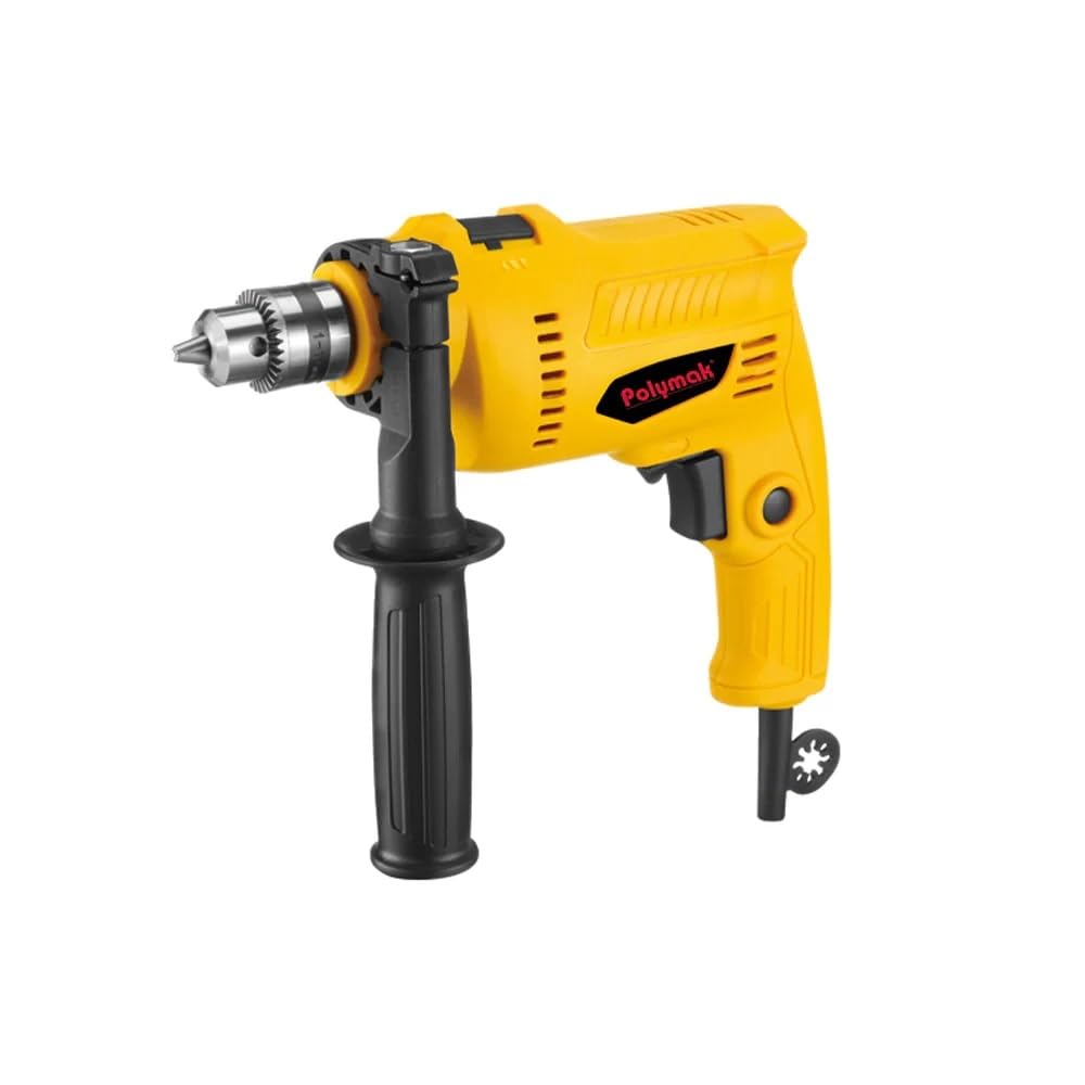 PM10ID 10 mm Impact Drill | 500 W Motor | 0–2900 RPM | 10 mm Drilling Capacity | Corded Hammer Drill | Lightweight 1.6 kg | Drill Driver for Home & DIY Projects | 6-Month Warranty | Yellow