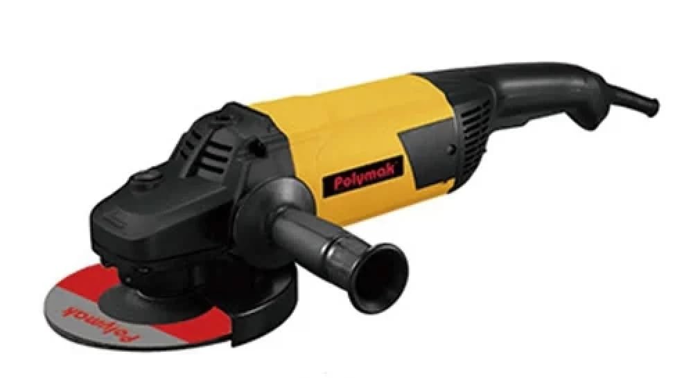 PMAG230 | AG9-2400W Angle Grinder | 230mm Wheel Diameter | 2400W Motor | 6,500 RPM | Side Switch | Durable & Light in Weight | Ergonomic Handle | Grinding, Cutting, Polishing | 6-Month Warranty |Yellow